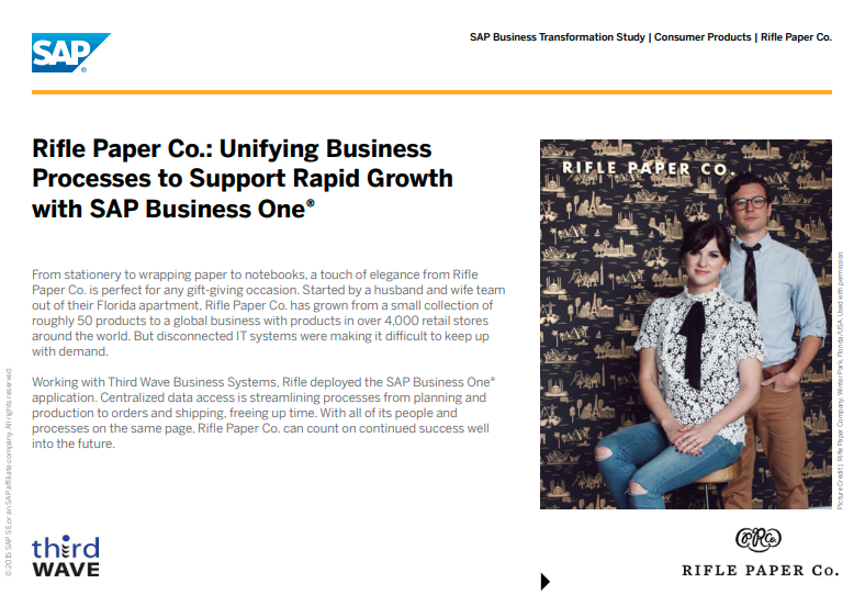 SAP Business One Case Study: Rifle Paper Co.